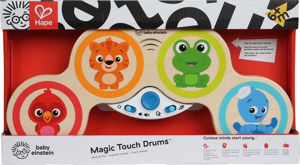 Hape Giocattoli: Baby Einstein Hape Magic Touch Trommel Holz – Nuovo e nell'imballaggio originale da Basel venduto da Seifehuesli