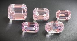 Lot 50.21 ct 5x Kunzites (N°35) - Valeur 5'000.- Fr.