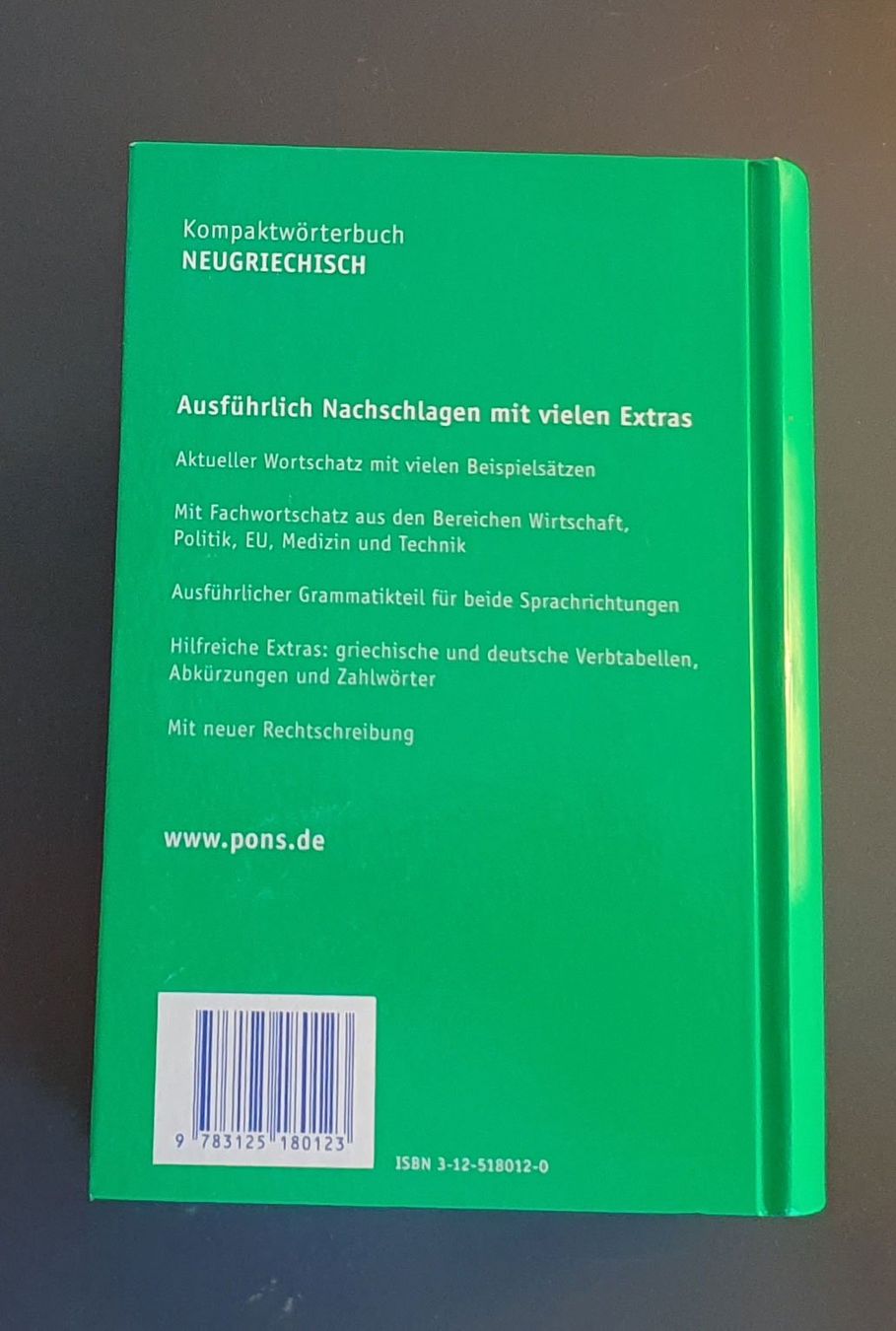 Bücher: Pons Kompaktwörterbuch Neugriechisch – Gebraucht aus Dübendorf von Povo 4