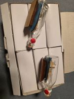 Schiffsmodell in Flasche mit Holzsockel neuwertig