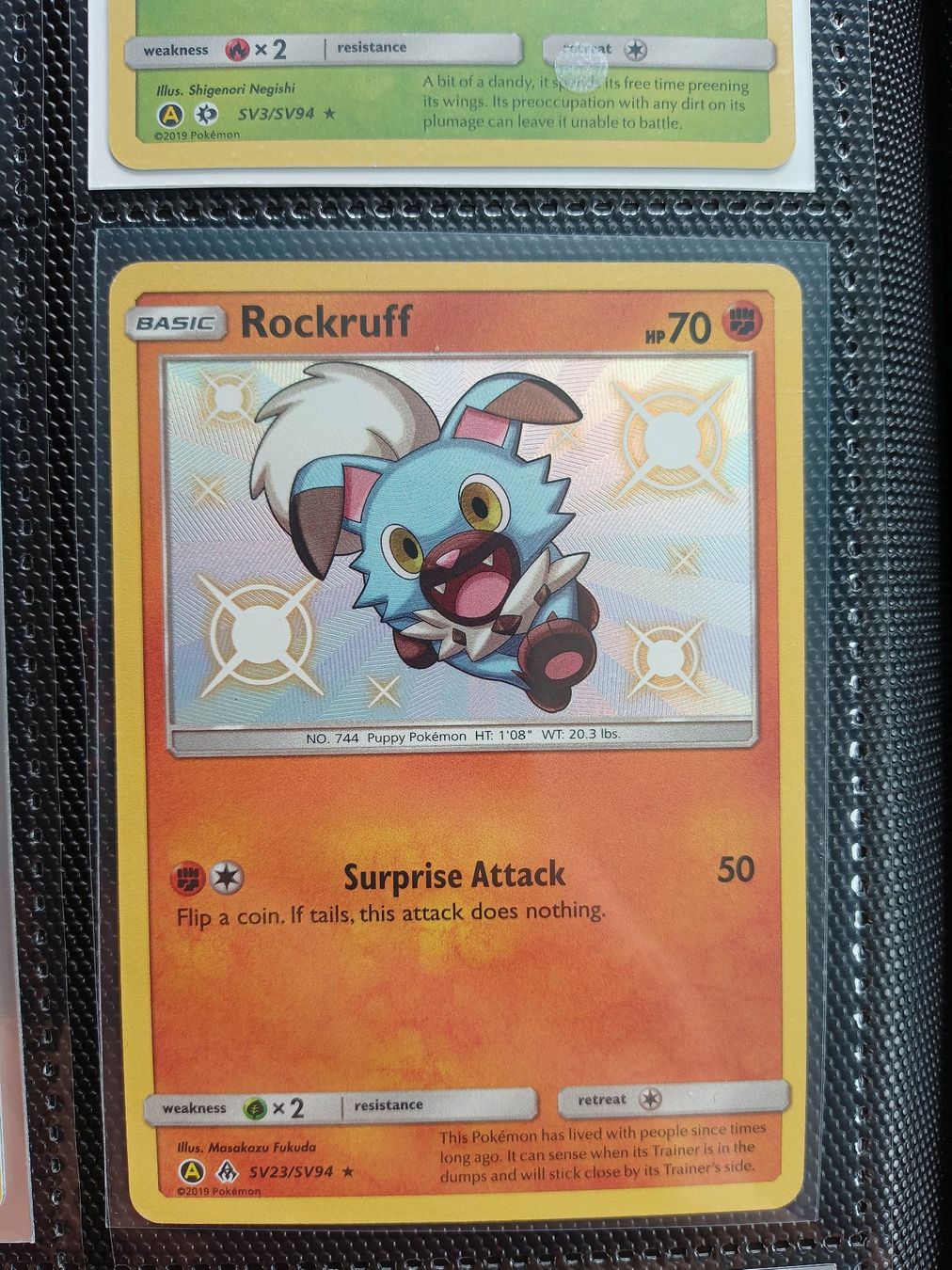 Pokémon Sammelbilder & Trading cards: Shiny Rockruff Hidden Fates – Gebraucht aus Altstätten SG von GGsGameshop