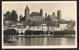 Rapperswil /SG, Uferpartie mit Hotel Bel