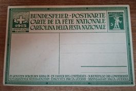Bundesfeier Postkarte 1915 Helvetia guter Zustand