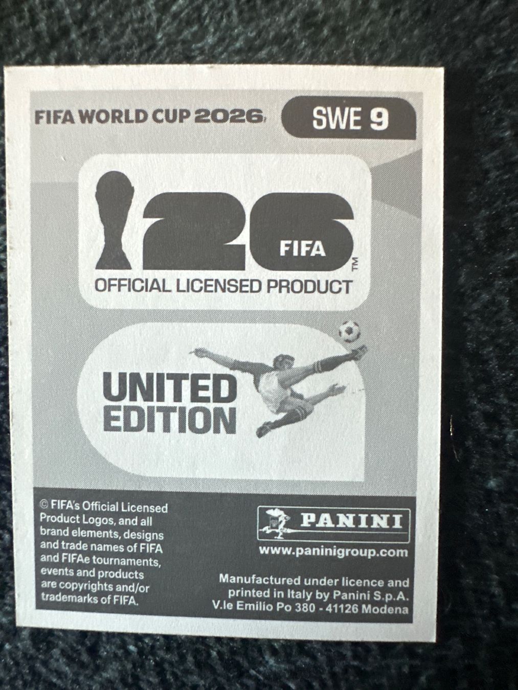 Panini Cartes à collectionner: SWE 9 – Neuf (Voir description) à Sion par loi_9vyj 1