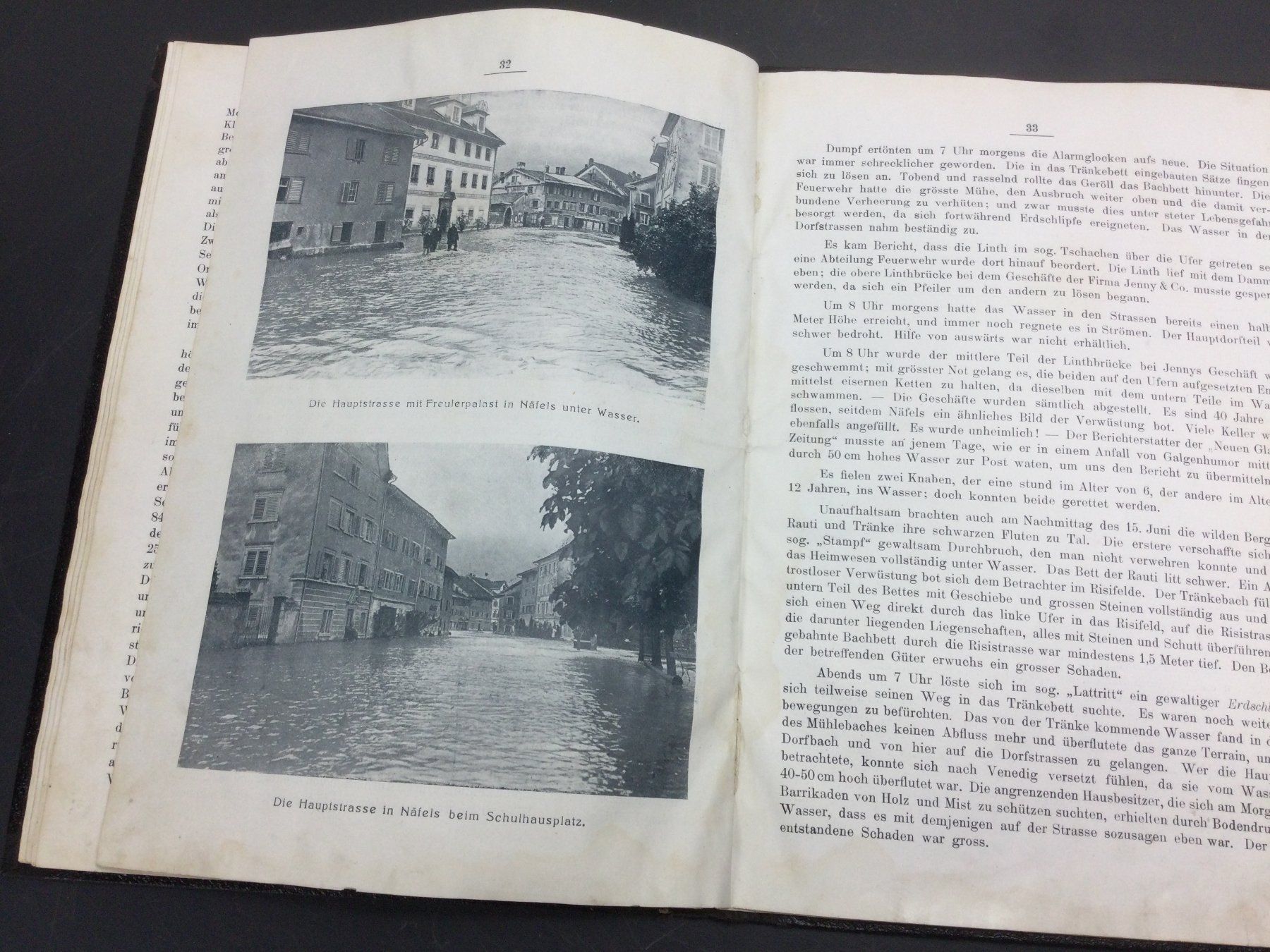Cartoline postali: Die Wasser- Katastrophe im Kanton Glarus von 1910 – Usato da Wangen SZ venduto da kuriosum12 8