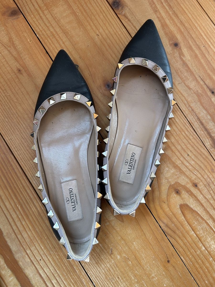 Valentino Scarpe da donna: Valentino Black Stud Ballerina – Usato da St.Josefen venduto da lop_lh8d 2