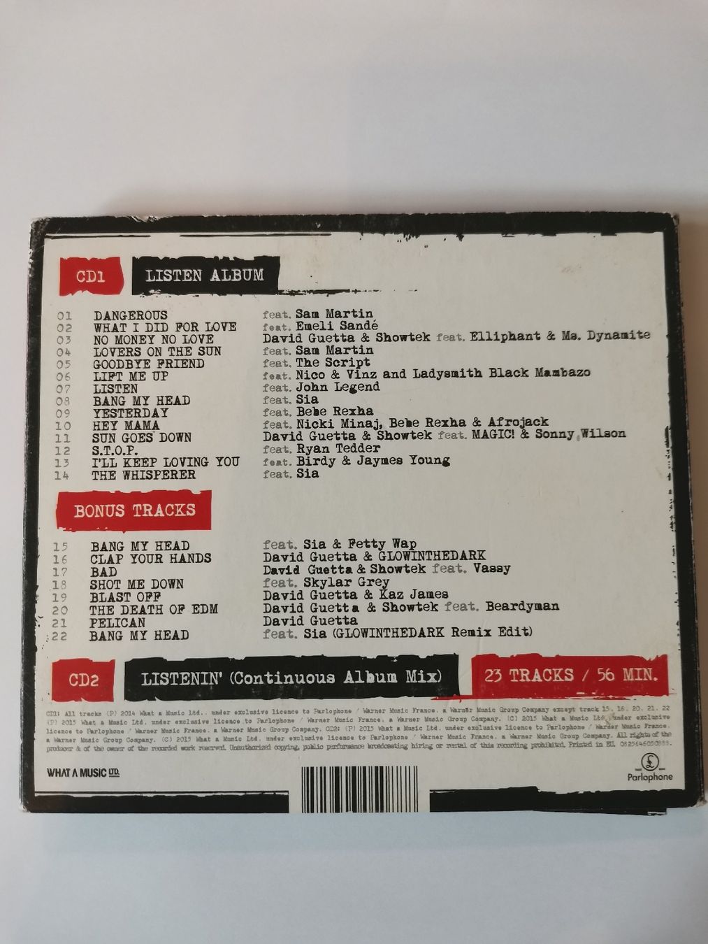 CDs: David Guetta Listen Again CD-Set, 2CDs – Gebraucht aus St. Antoni von AJTurner 1