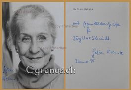 Gefion Helmke (1909-2001) Schauspielerin - sign. Foto
