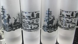 4 VERRES A EAU ET 4 VERRES A EAU DE VIE