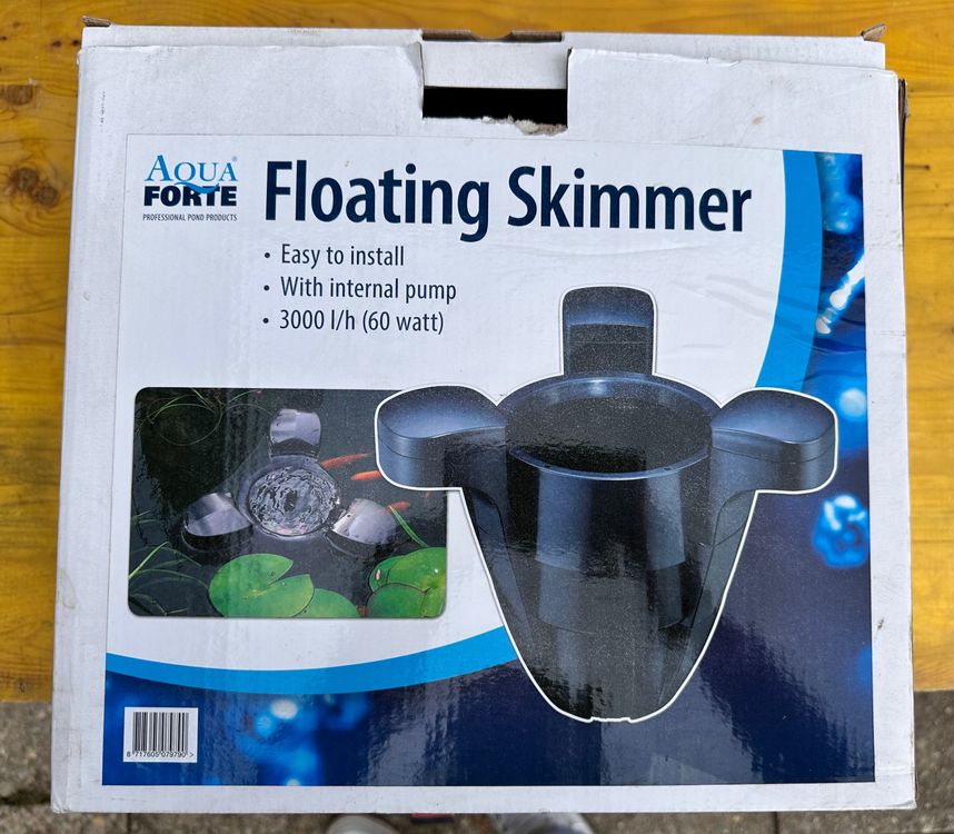 AquaForte Floating Skimmer 3000 l/h (60W) Teichskimmer (Neu (gemäss ...