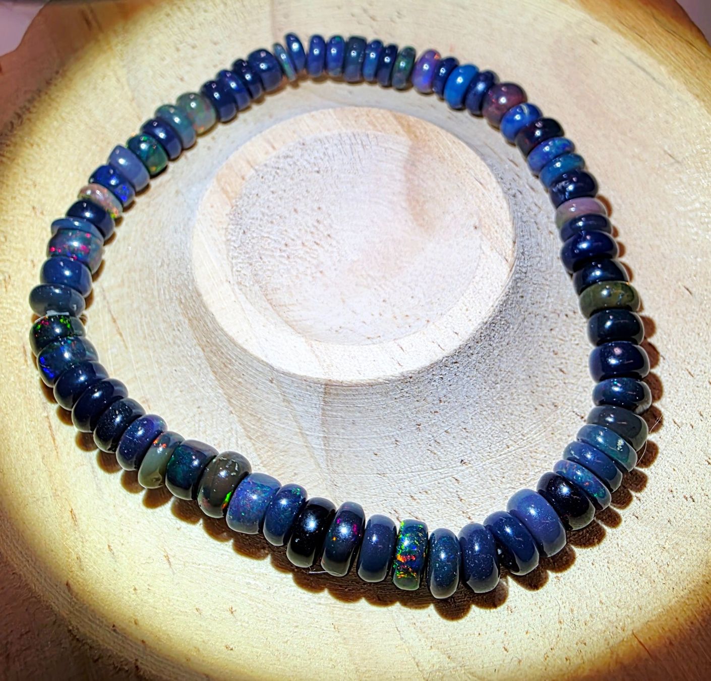 Minerali & Pietre curative: Schwarzes Opal Armband B – Nuovo (secondo la descrizione) da Matzingen venduto da Shay_Crystalz