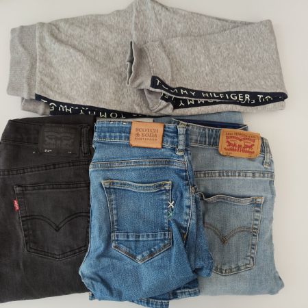 Jeans: 2Levi's, Scotch&Soda, Tommy Hilfiger Trainer