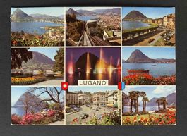 AK Lugano Mehrbild Karte