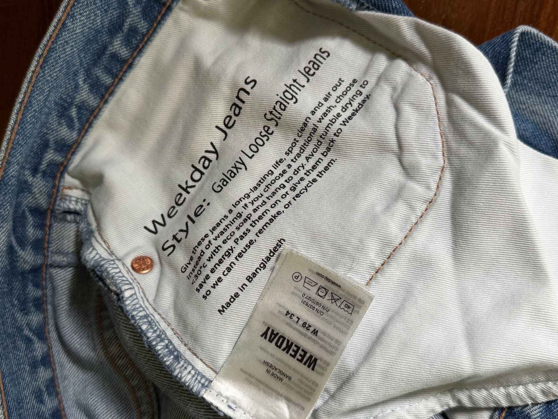 Weekday Jeans: Weekday Galaxy 29/34 – Usato da Rüschlikon venduto da norber44 3