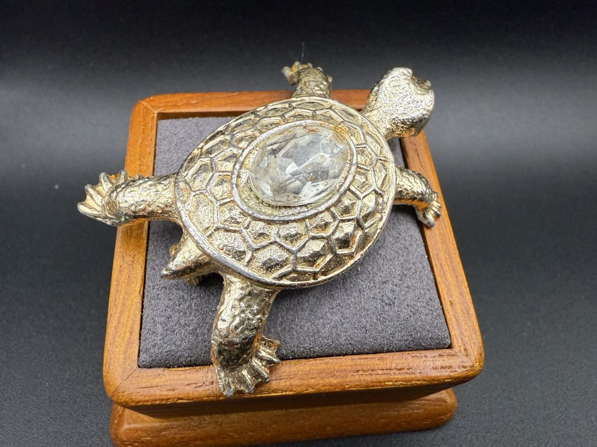 Spille & Fermagli: Vintage Schildkröten-Brosche – Usato da Lamone venduto da LaCantinaMagica 1