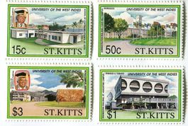 Briefmarken "Universität". St. Kitts.