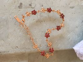 SALE Libelle Blumen Armband Design 22cm Bracelet Libellule