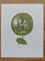 Exlibris "Adam und Eva" Künstler unbekannt - Orig. Radierung
