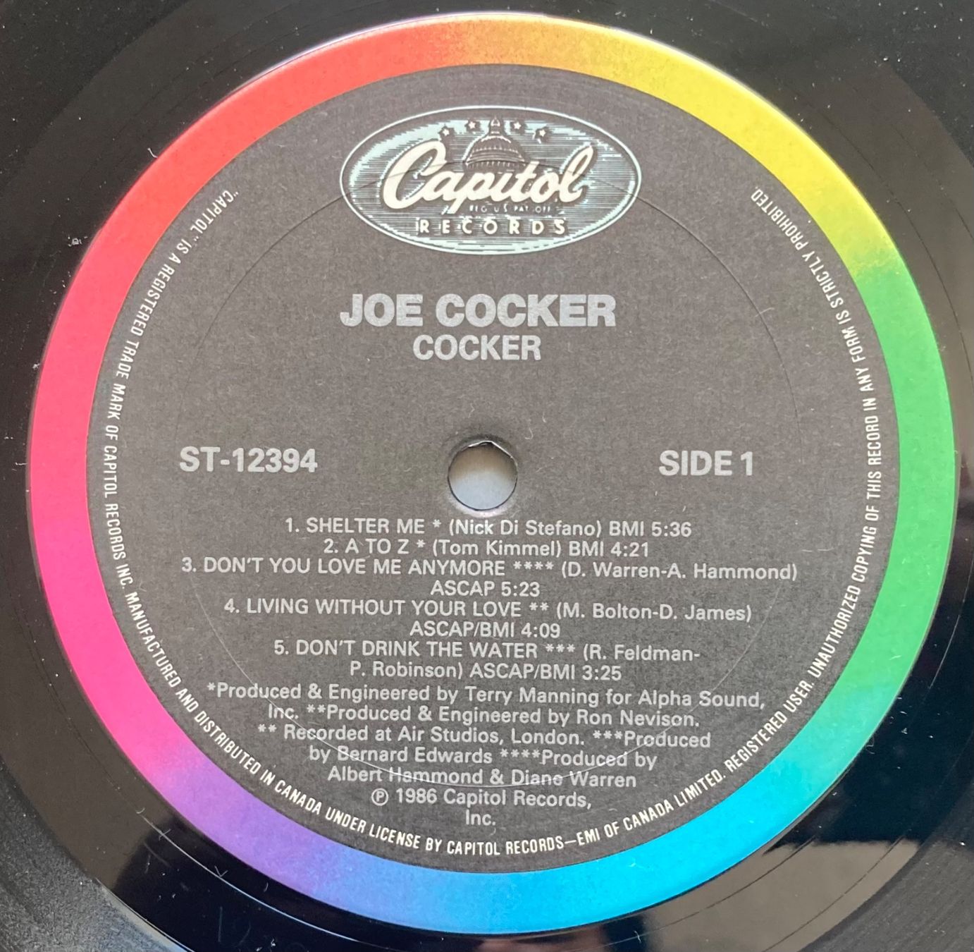 Schallplatten: JOE COCKER - COCKER – Gebraucht aus Poliez-Pittet von Newtown-Records 2