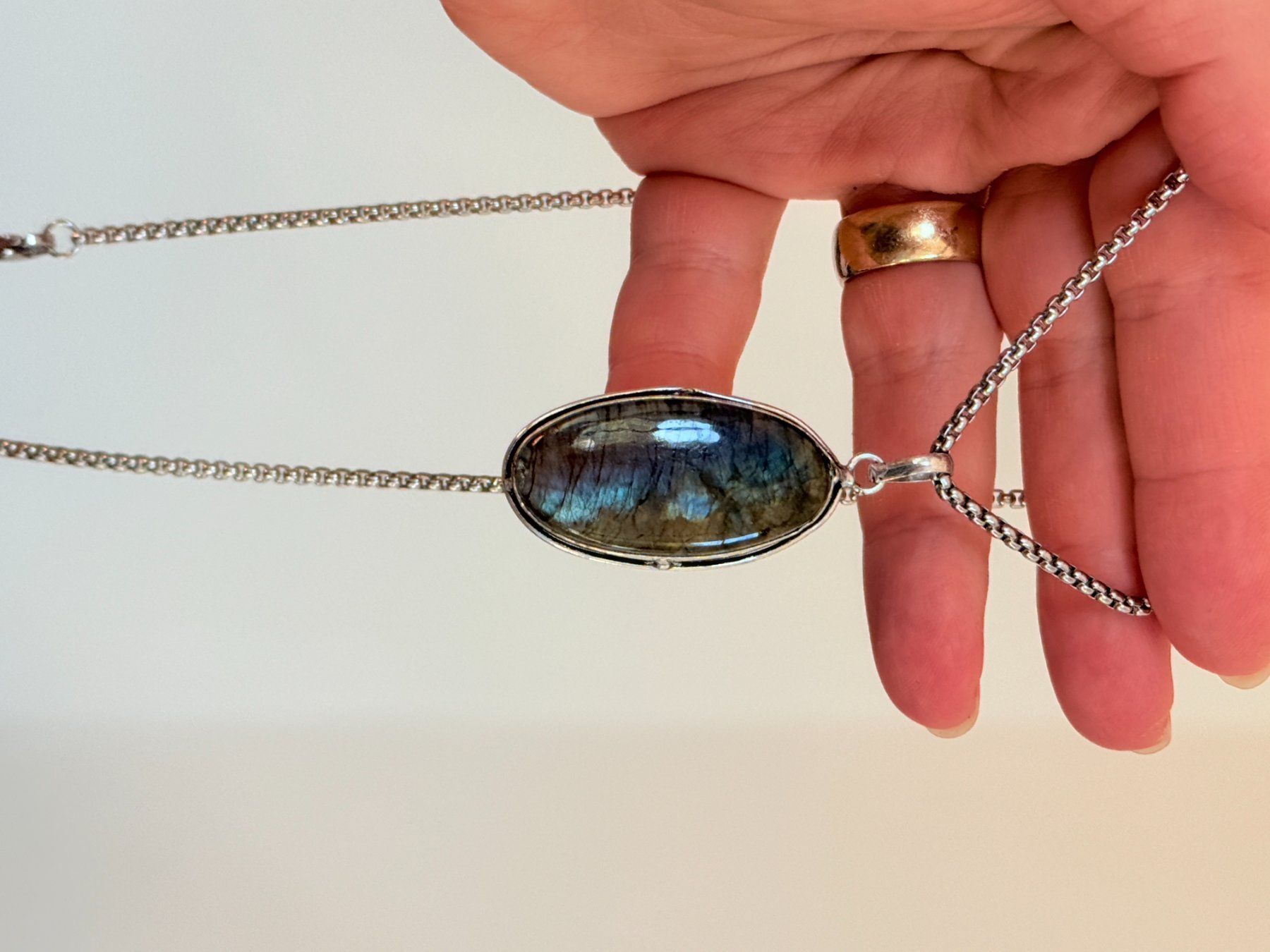 Ketten: Collier avec Labradorite – Neu und originalverpackt aus Genève von AWWA 3