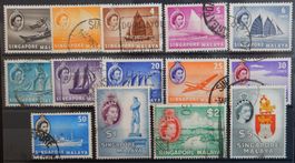 Singapore Malaya British Lot mit alten Werten II