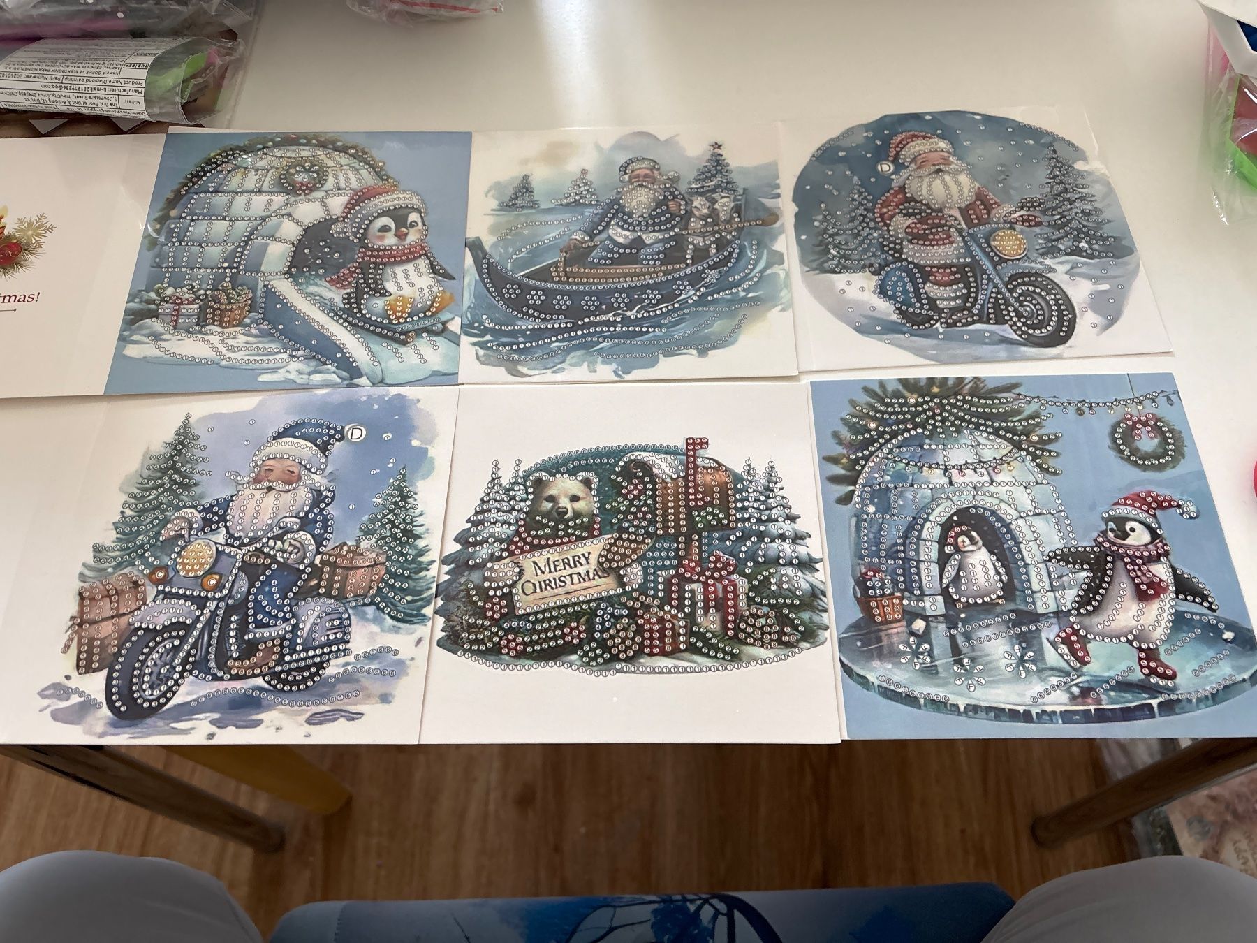 Kit bricolage: Diamont Painting 12 Karten – Nuovo e nell'imballaggio originale da Amriswil venduto da SCHLOSSGEISTLI