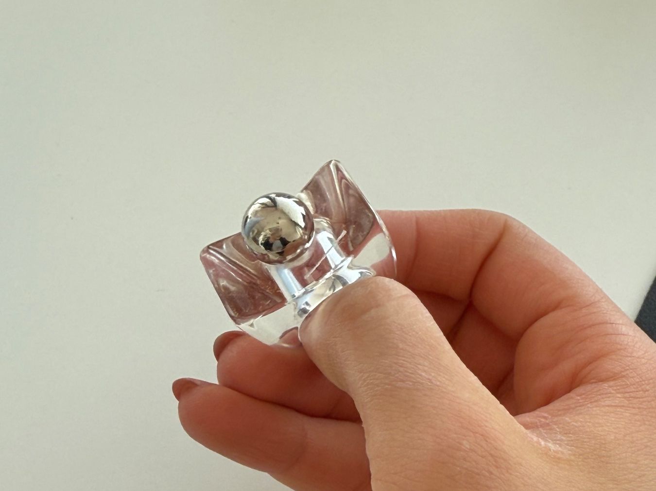 Anelli: Plexiglas / Silber Ring – Usato da Sissach venduto da laura.x4 3