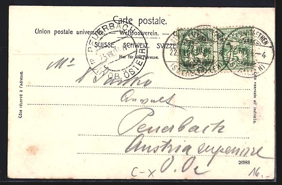Cartoline postali: St. Margrethen, Strassenpartie mit Wohnh – Usato da Berlin venduto da bartko-reher 1