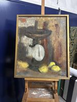 Nature Morte, huile sur toile signée J.J.Boimond-Suisse.