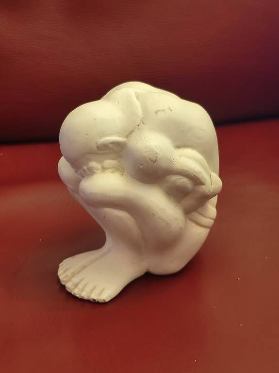 Statuette: Kleine weisse dekorative Figur – Usato da Ascona venduto da ArtRomantica 3