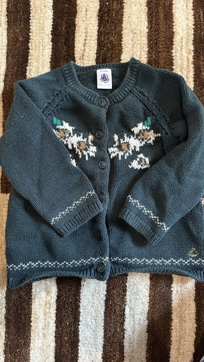 Petit Bateau Jacken & Mäntel: Petit Bateau | Strickjacke | Grösse 86 – Gebraucht aus ZÜRICH von Schnauk