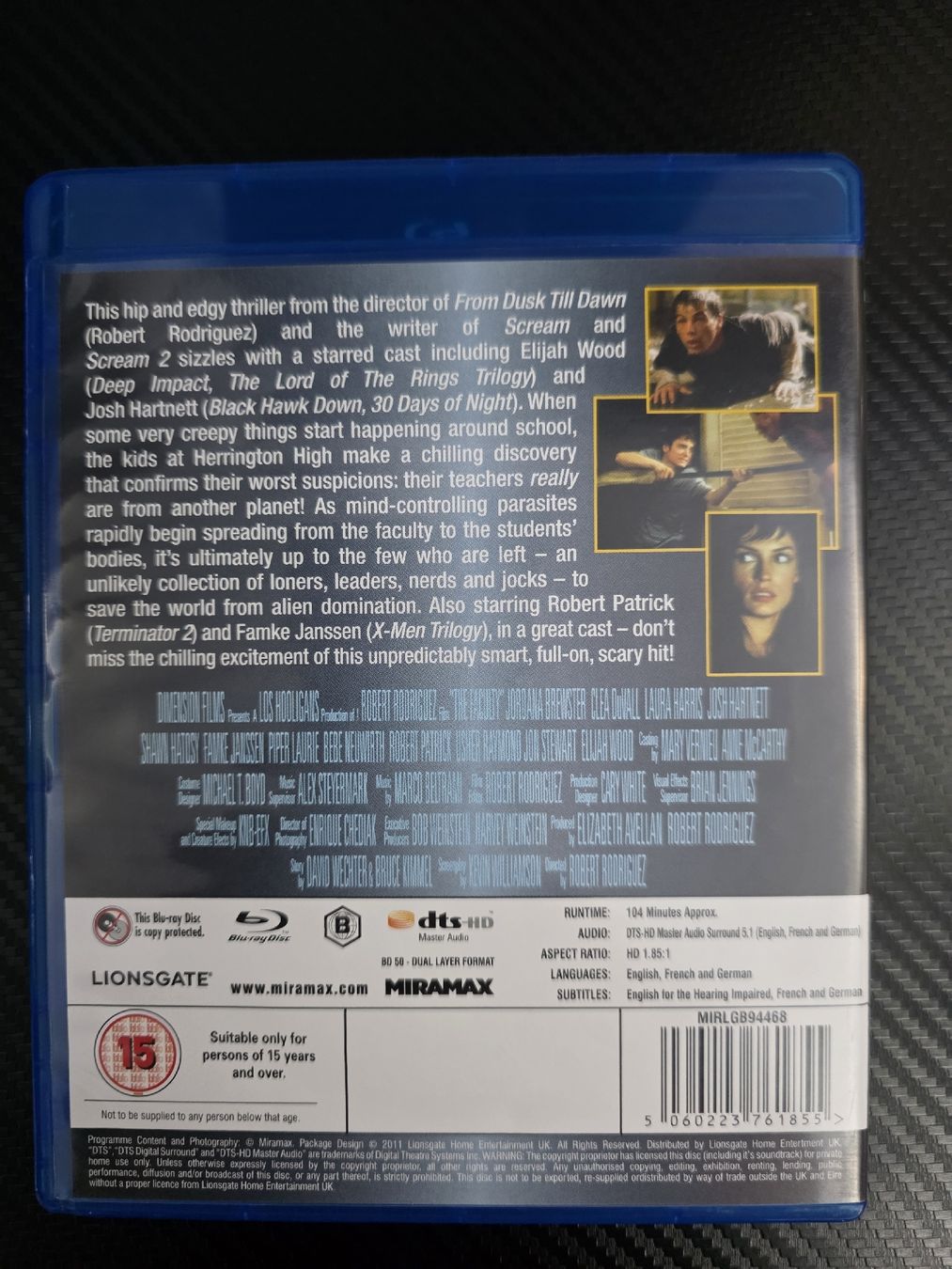 Tutti i DVDs: The Faculty BluRay (Deutscher Ton) – Usato da Birmensdorf ZH venduto da Remubi 1
