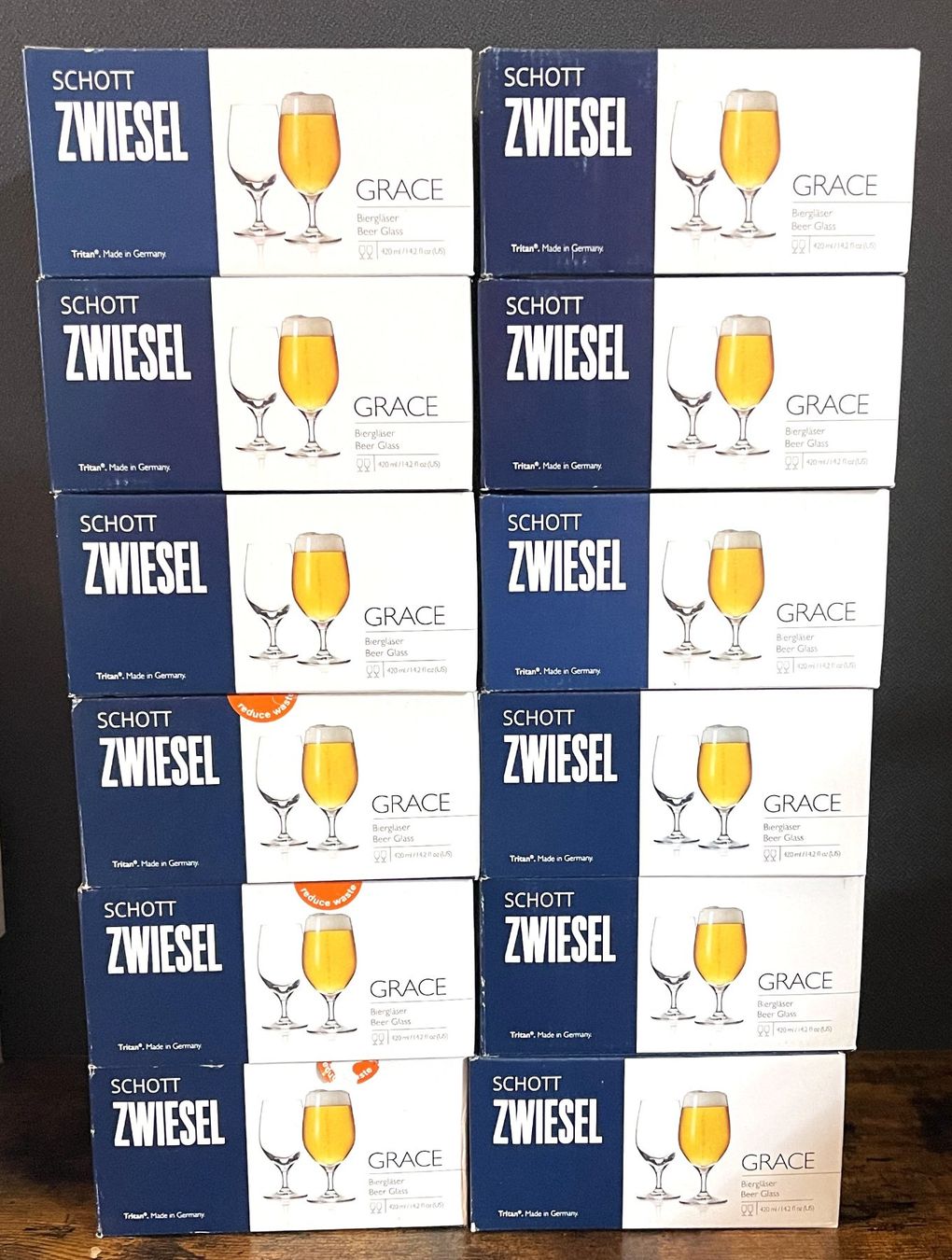 Schott Bicchieri: Schott Zwiesel / Bierglas Grace / Karton à 2 Gläser – Nuovo e nell'imballaggio originale da Oftringen venduto da Vucki 3