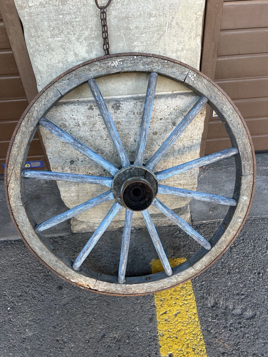 Pneumatici & Ruote complete: Roue de charrette décorative,Vintage – Usato da Thierrens venduto da Bigla 1
