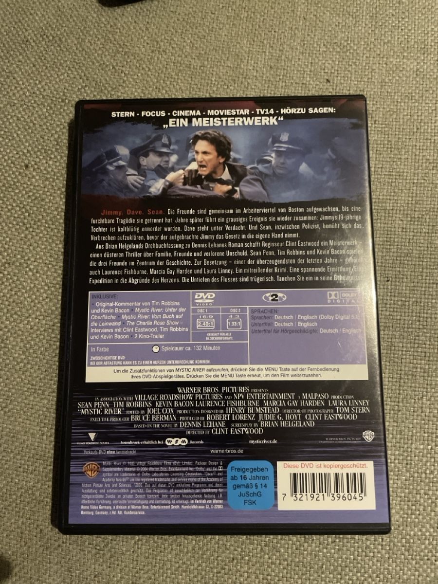 Tutti i DVDs: DVD Mystic River - 2 Oscars - Top Zustand – Usato da Sargans venduto da Didis 1