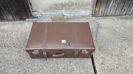 Brauner Vintage Koffer, Reisegepäck - ideal für Herbst!