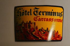 10x Vintage - HOTEL / SCHIFFE - Werbekleber für Koffer,