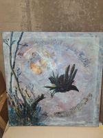 Acrylbild "Wilde fliegen" John Lennon Zitat 60x60cm