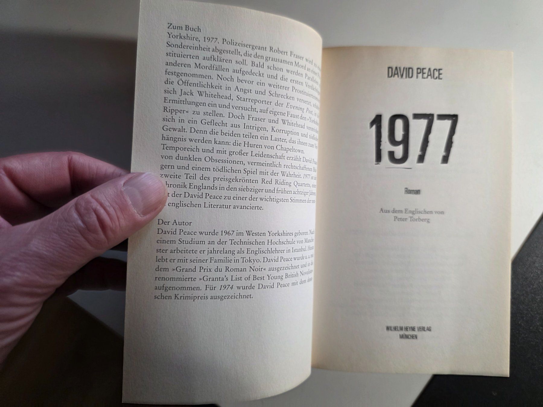 Bücher: David Peace - 1977 Roman - 2007 – Gebraucht aus Walterswil BE von Lonitti 2