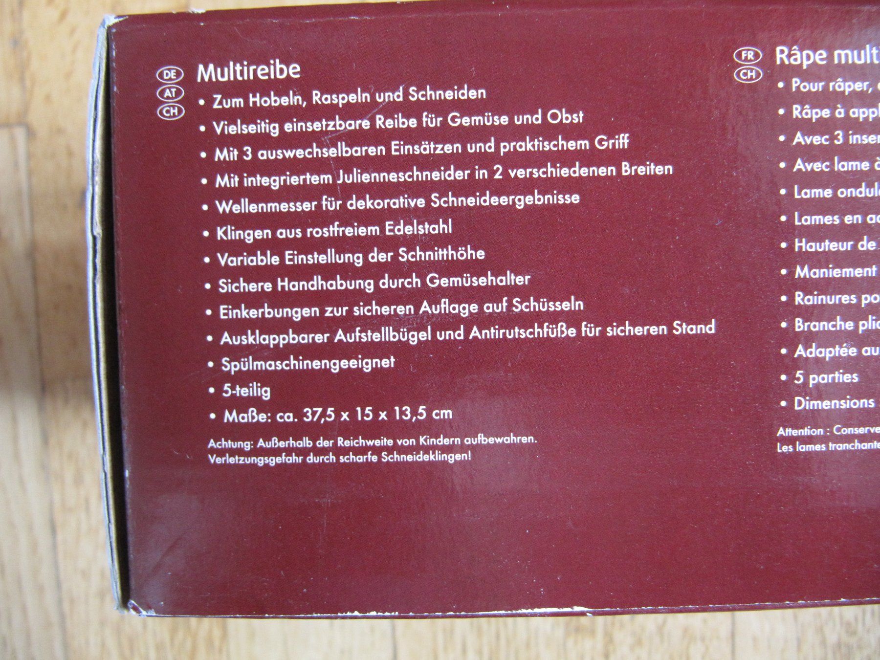 Elettrodomestici da cucina: Multireibe 5-tlg Gemüsehobel Raffel Ernesto – Nuovo (secondo la descrizione) da Würenlos venduto da Carabella0 5