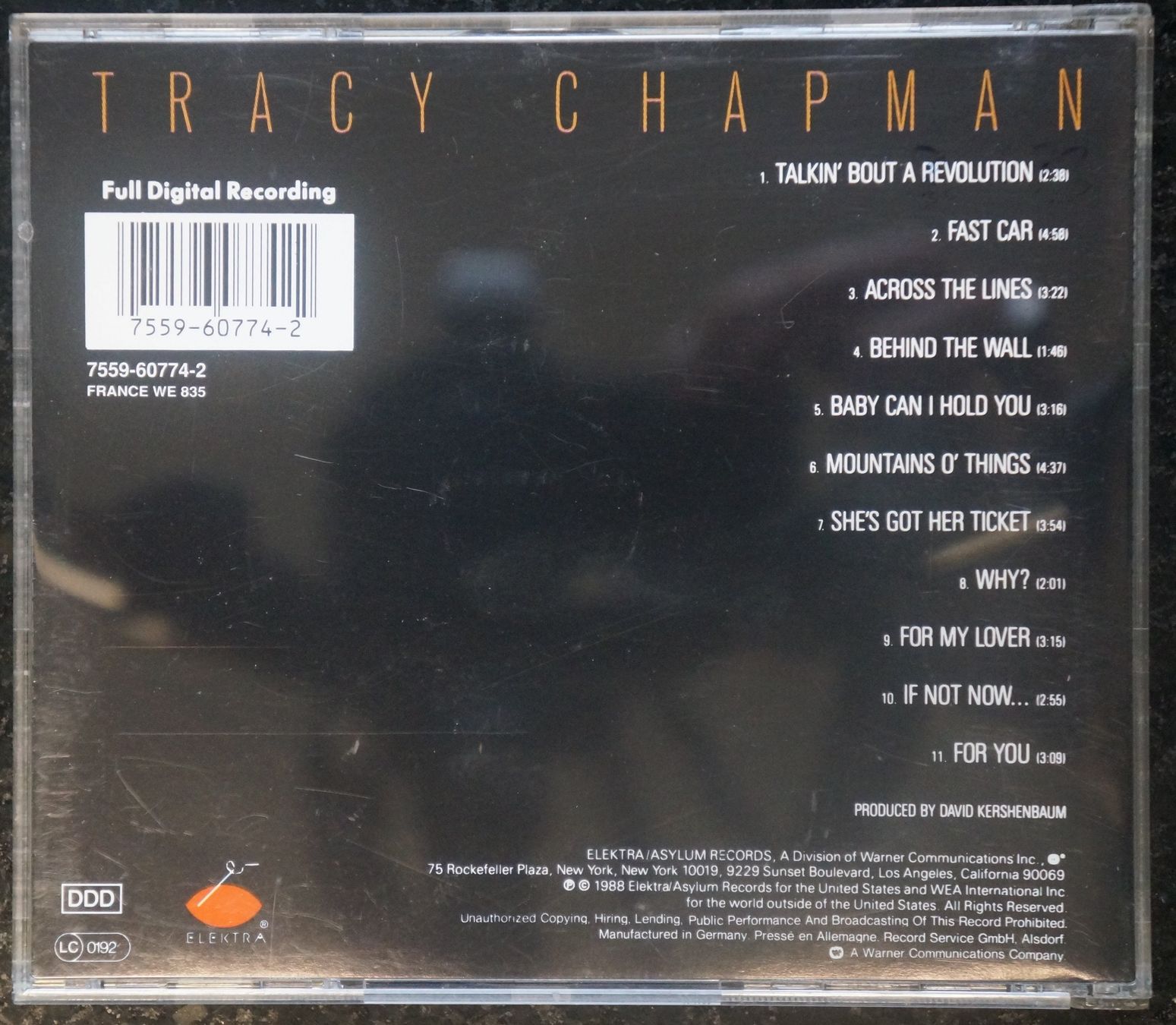 CD: Tracy Chapman - Tracy Chapman - CD – Usato da Schaffhausen venduto da spinelli02 1