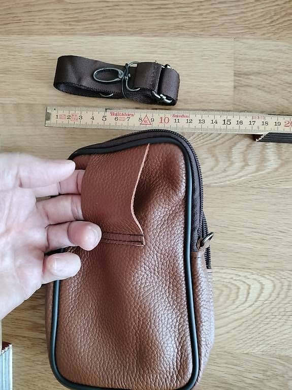 Borse: Echtleder Umhänge-Gürteltasche Neu in hellbraun – Nuovo e nell'imballaggio originale da Muri AG venduto da goodmood17 4