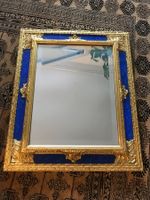 Schöner barocker Spiegel blau gold antik (?)