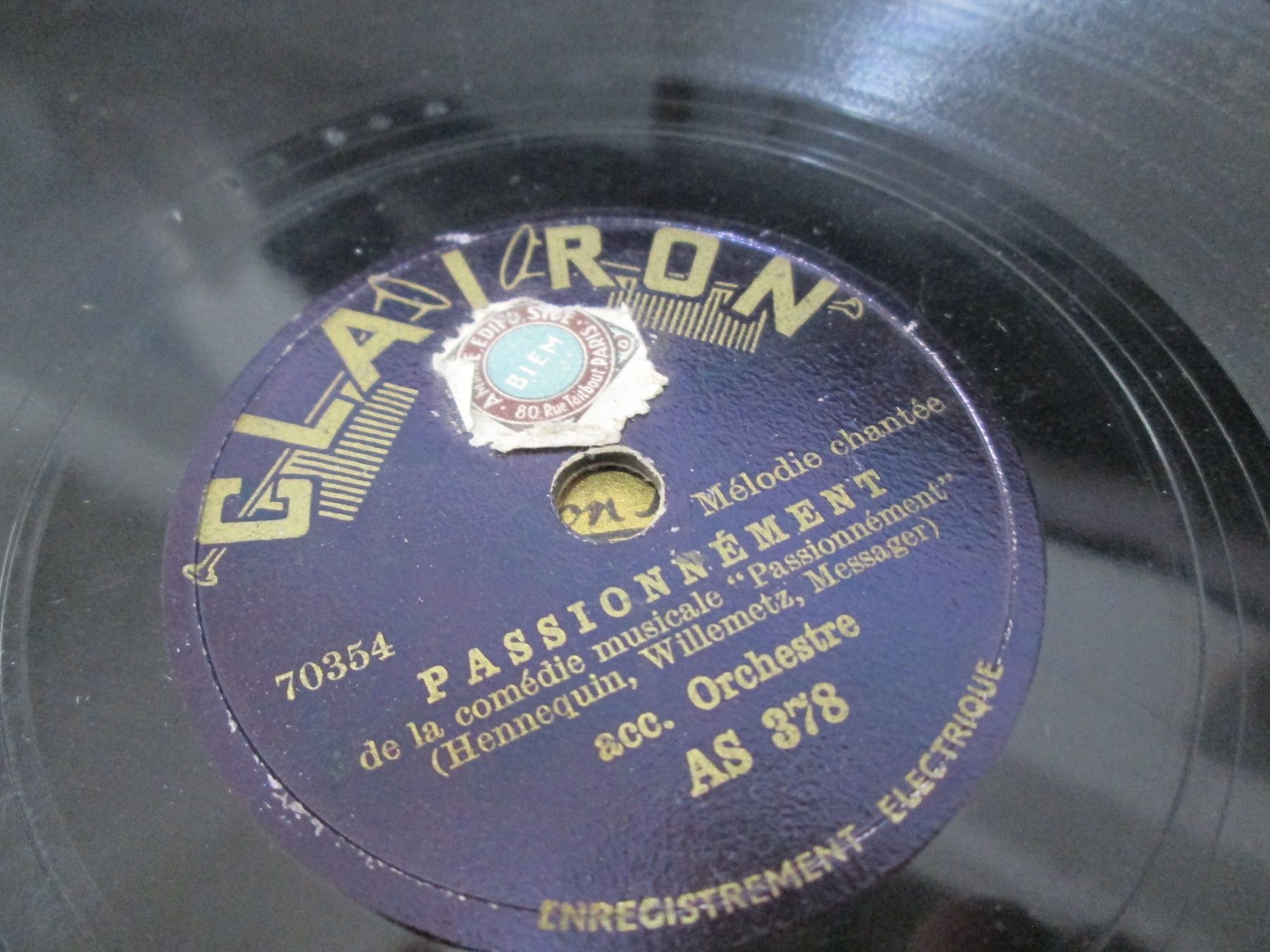 Schallplatten: DISQUES 78 TOURS – Gebraucht aus Lausanne von Leag 5