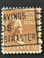 🗽 US 3 Briefmarken 1½ C. First Lady 1938 Martha Washington