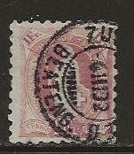1892  Fr. 1.--. Stehende Helvetia, 71B, gestempelt Zürich