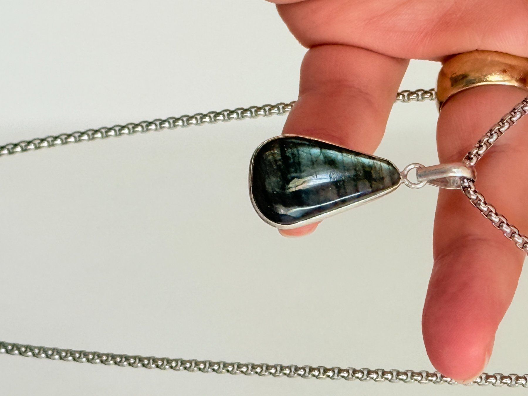 Catenine: Labradorite necklace – Nuovo e nell'imballaggio originale da Genève venduto da AGBERG 5