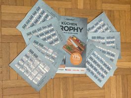 8 volle Sammelkarten Coop Küchen Trophy