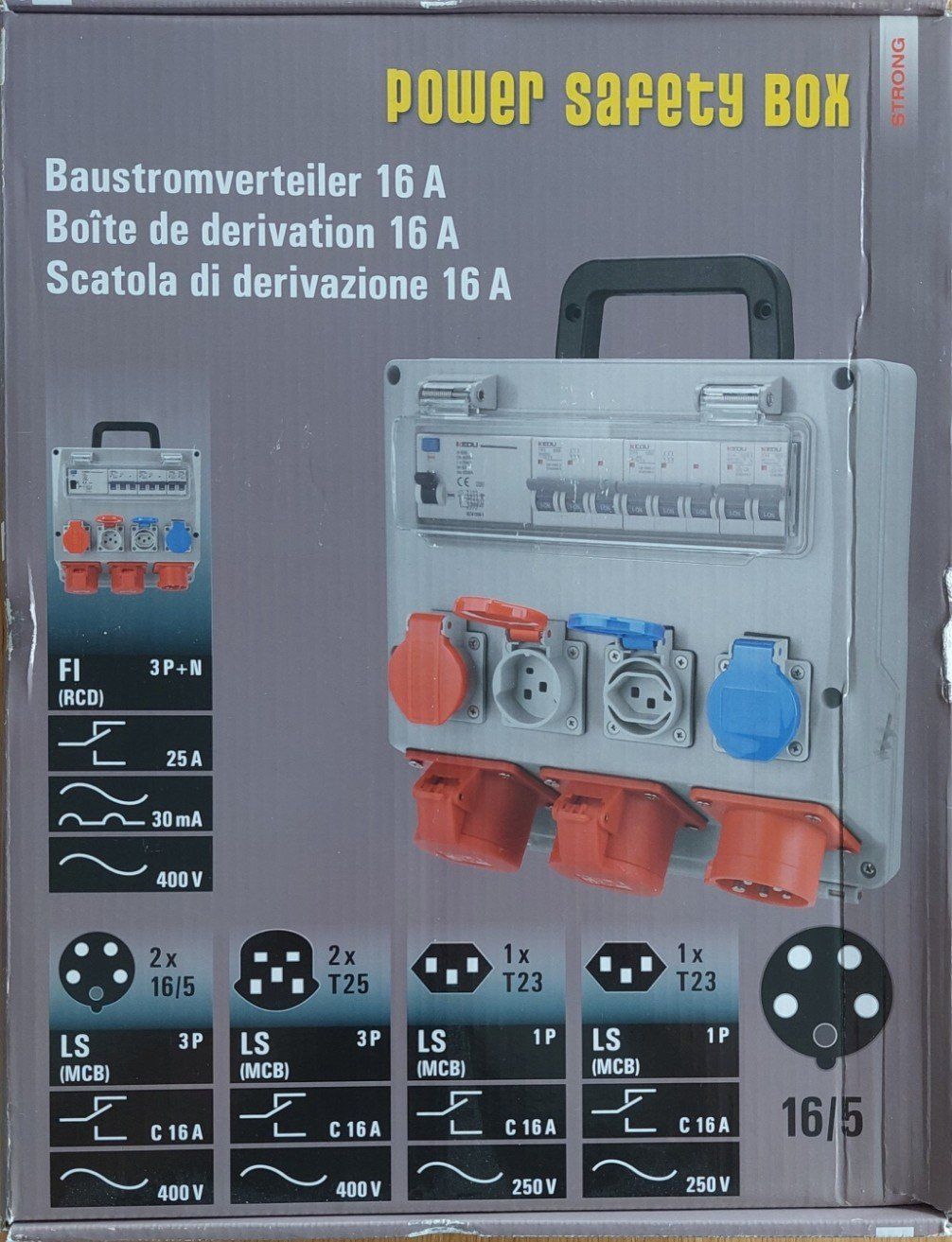 Elettrotecnica: Steffen Stromverteiler CEE16 / IP44 NEU! – Nuovo e nell'imballaggio originale da Schongau venduto da lanobe 5