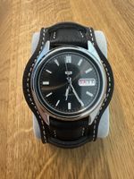 Seiko 5 Automatik Uhr, Lederarmband + Originalband. Top!